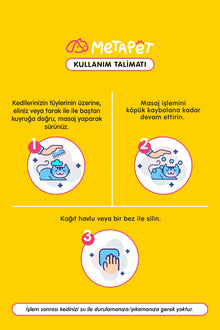 Kedilere Özel Koruyucu Kuru Şampuan 200 ml