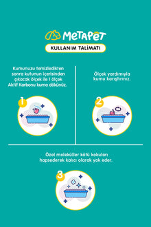 Kedi kumu kokusu giderici parfümsüz aktif karbon granülü