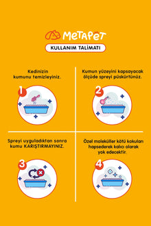 Kedi tuvaleti kötü koku giderici parfümsüz sprey