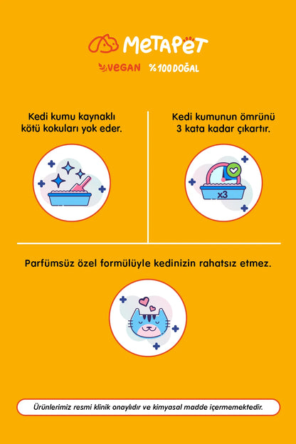 Kedi kumu kokusunu gideren pratik kum spreyi
