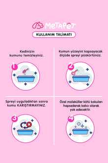 Kedi tuvaleti kötü koku giderici Cherry Blossom esanslı sprey