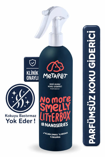 Nano Series parfümsüz kedi kumu koku giderici sprey 400 ml