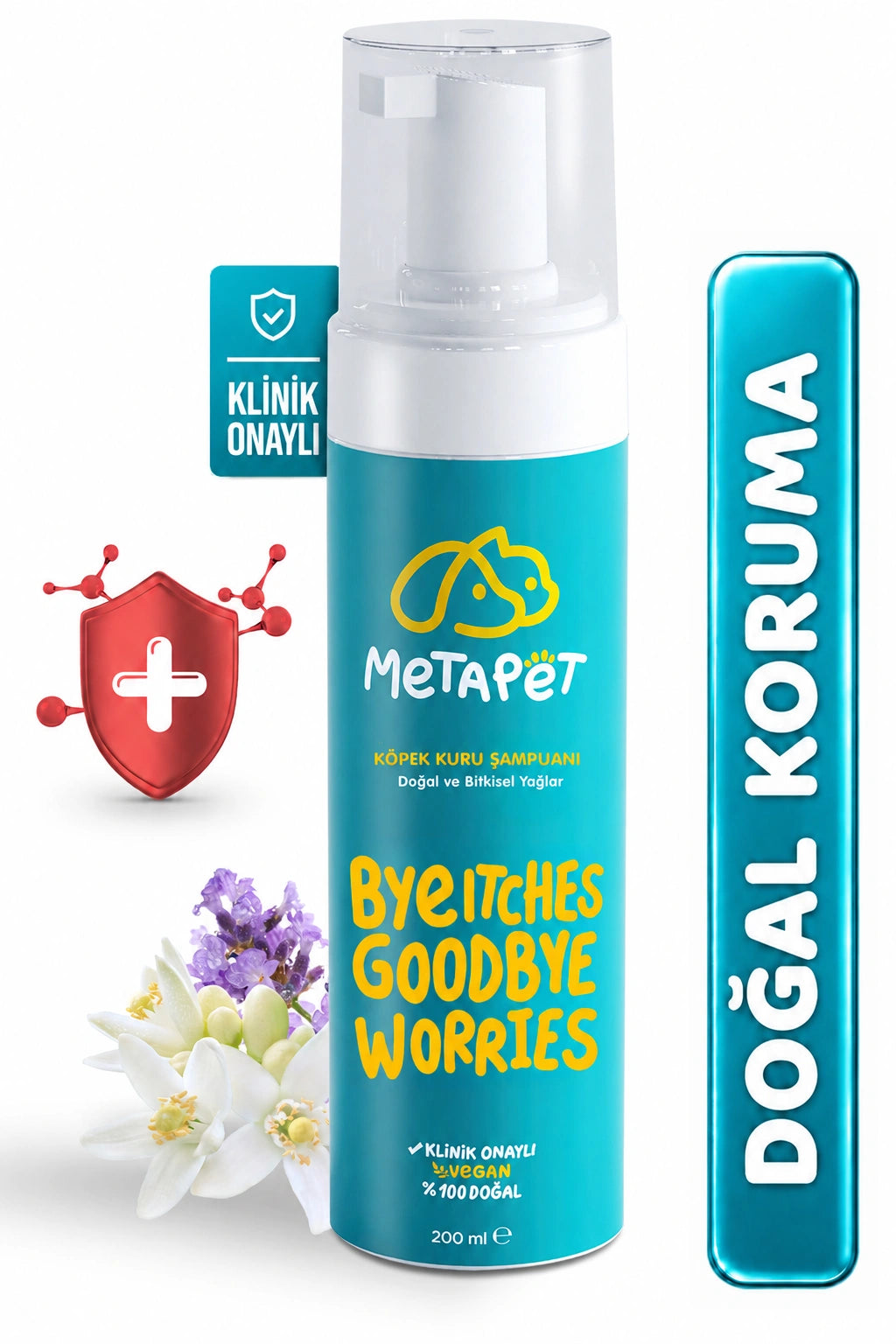 Köpeklere Özel Koruyucu Kuru Şampuan 200 ml