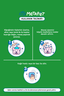 Su gerektirmeyen köpek kuru köpük şampuan