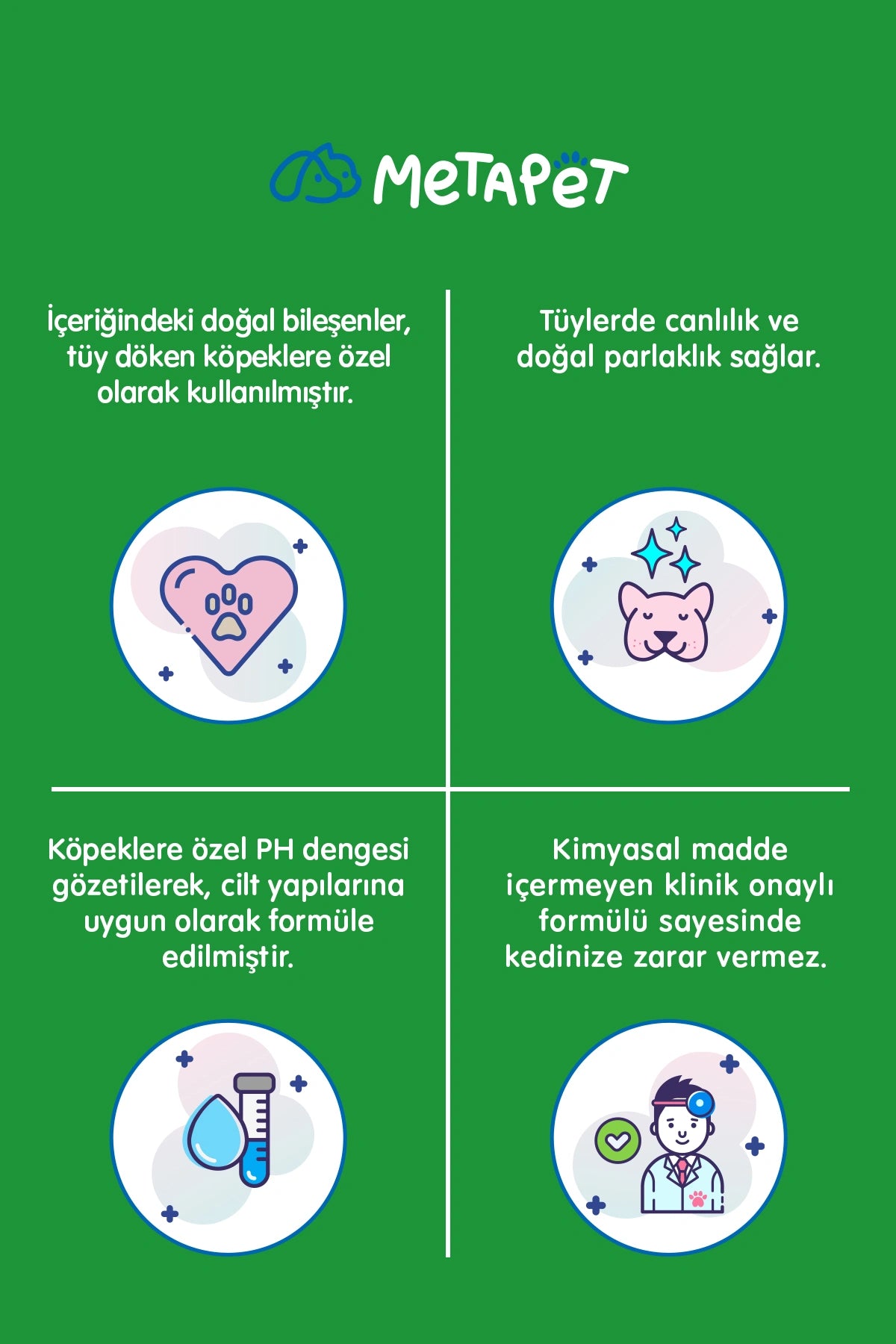 Köpeklerde tüy dökülmesini azaltan günlük bakım şampuanı