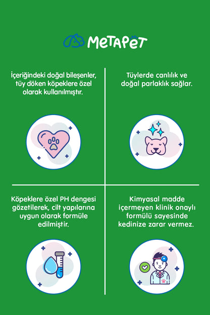 Köpeklerde tüy dökülmesini azaltan günlük bakım şampuanı