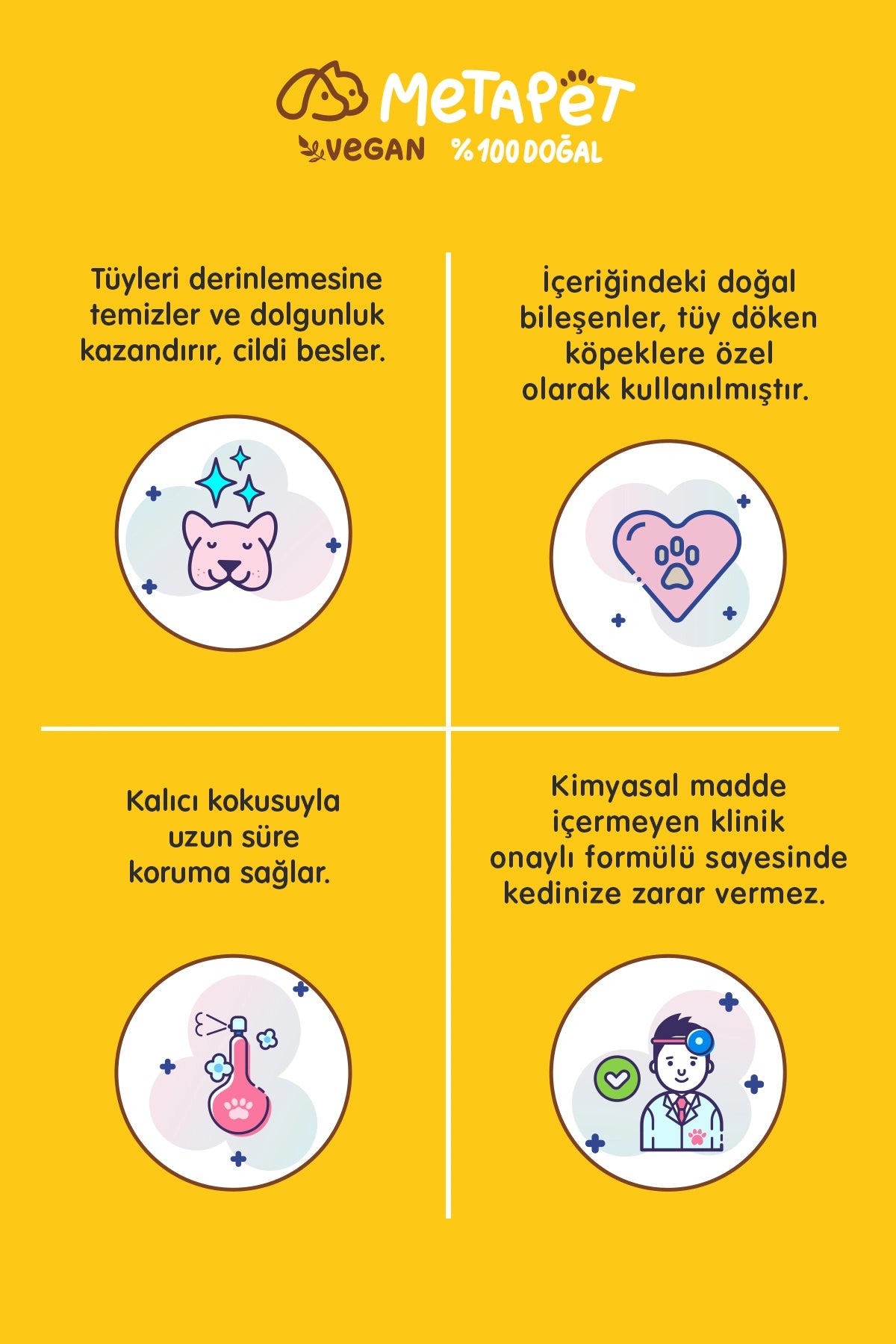 Köpek tüylerindeki kötü kokuyu gideren köpük şampuan