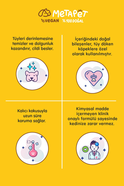 Köpek tüylerindeki kötü kokuyu gideren köpük şampuan