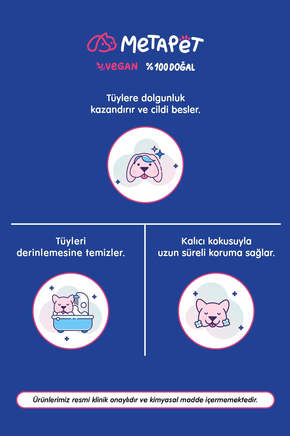 Yavru köpekler için banyo şampuanı