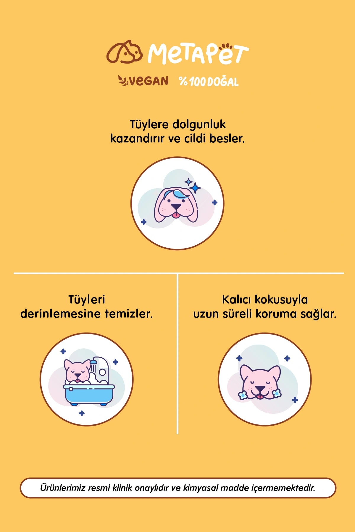 Yavru köpekler için banyo şampuanı