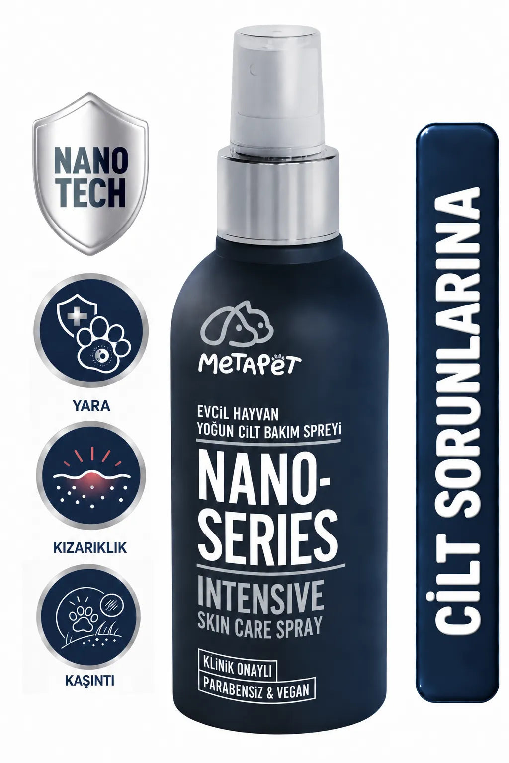 Metapet köpek yara ve cilt bakım spreyi 150 ml