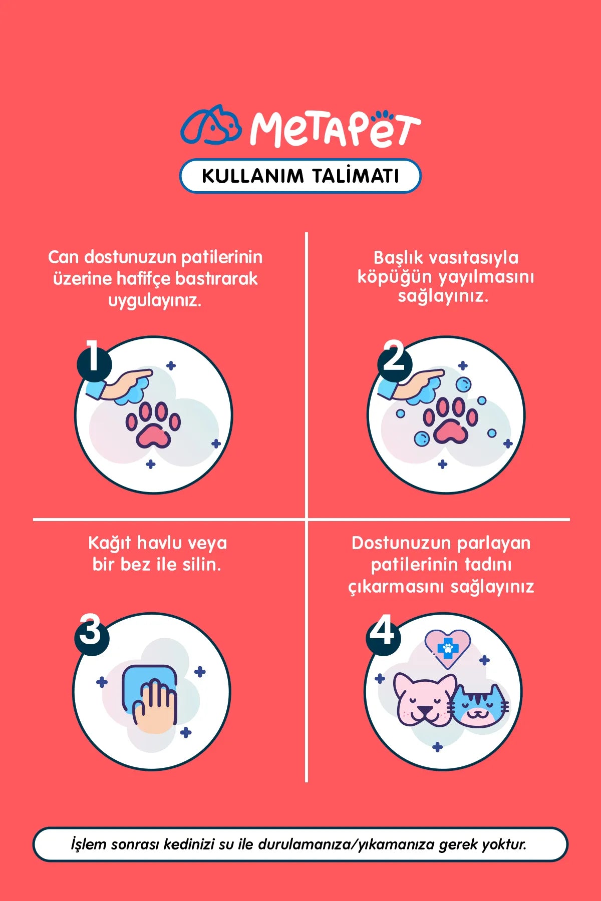 Köpek Pati Temizleme Köpüğü 200 ml