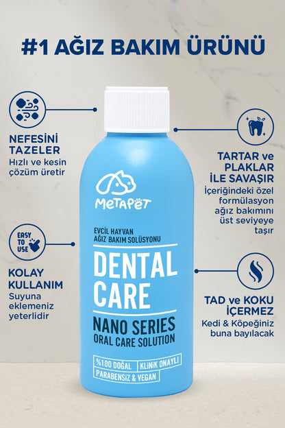 Nano Series Köpek ve Kedi Ağız Bakım Suyu, Ağız Kokusuna Son, Diş Bakımı ve Temizleme Spreyi