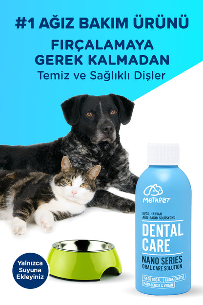 Nano Series Kedi ve Köpek Ağız Bakım Suyu, Ağız Kokusuna Son, Diş Bakımı ve Temizleme Spreyi