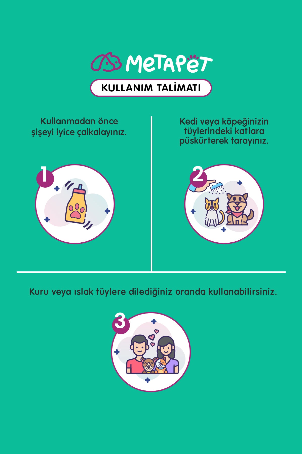 Evcil Hayvanlara Özel Kolay Tarama Spreyi