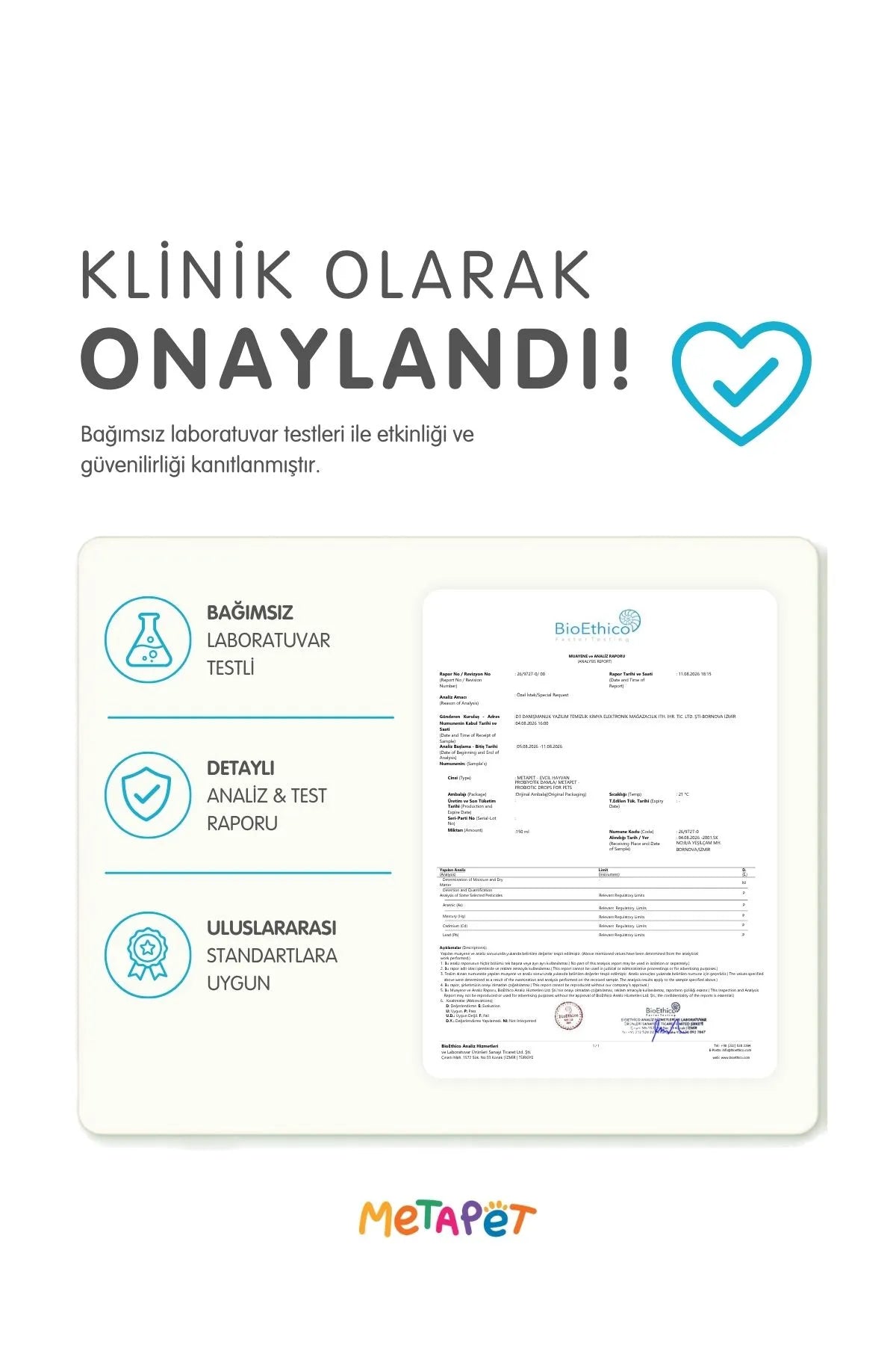 Dört probiyotik suş içeren kedi probiyotik damlası