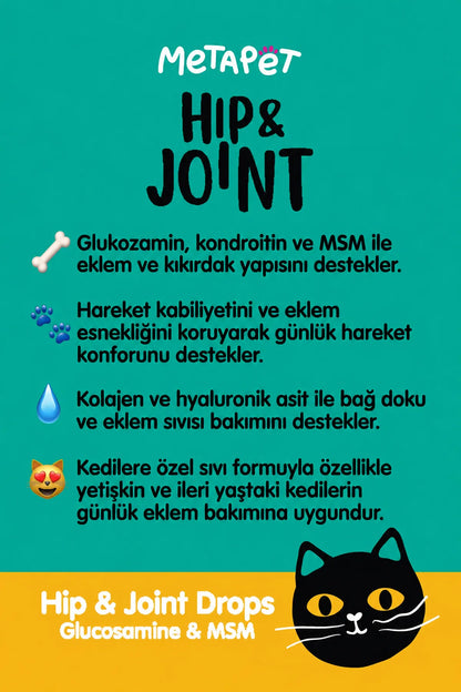 Glukozamin içeren kedi eklem destekleyici damla
