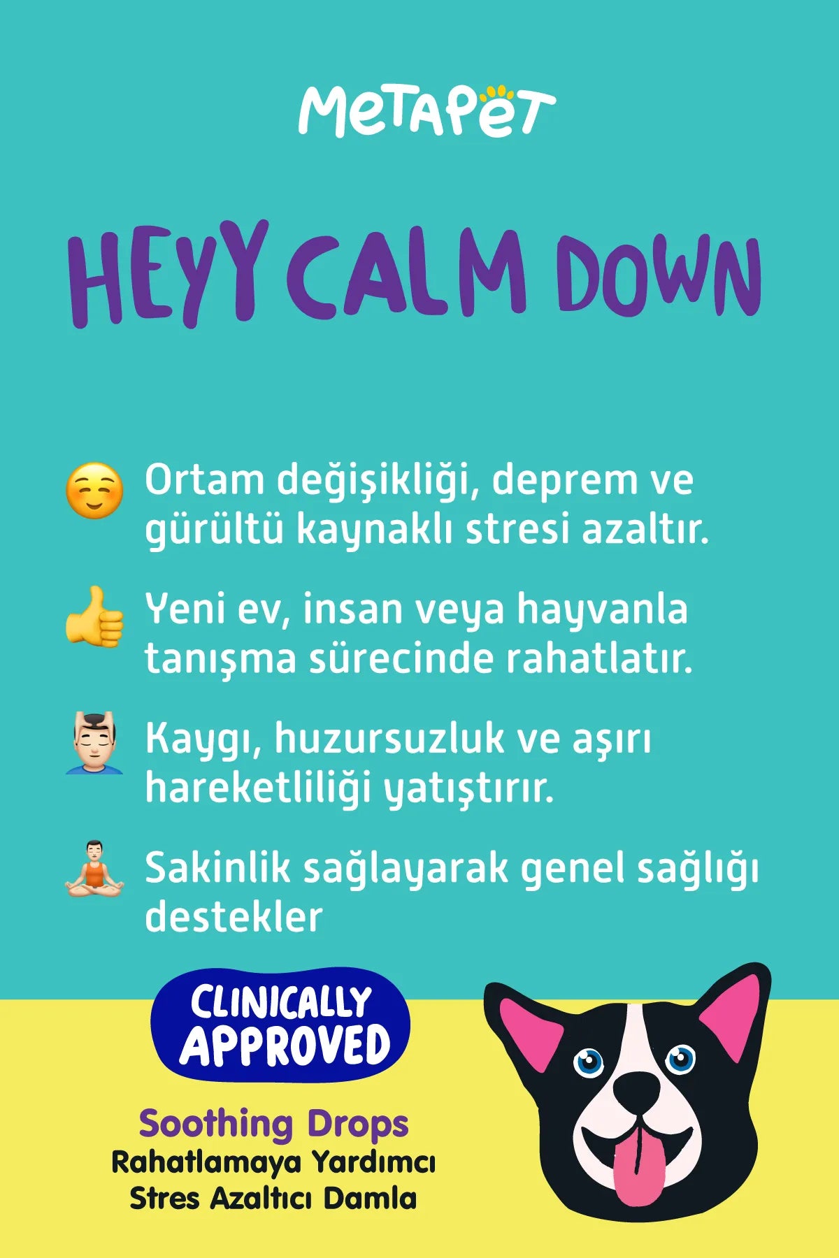 Köpek rahatlatıcı anti stres damla
