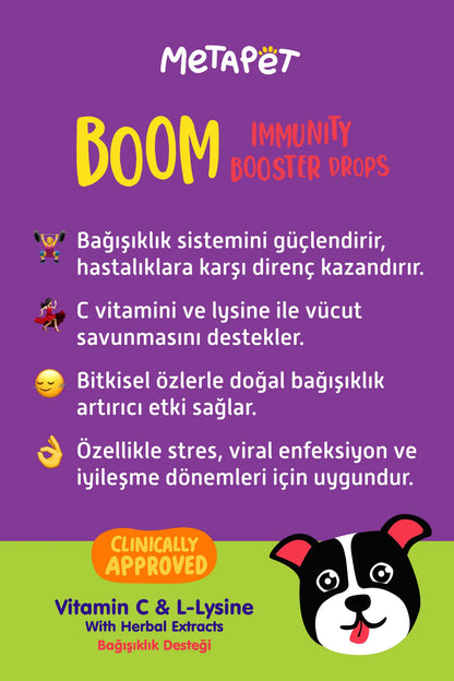 C vitamini ve L-lizin içeren köpek bağışıklık vitamini