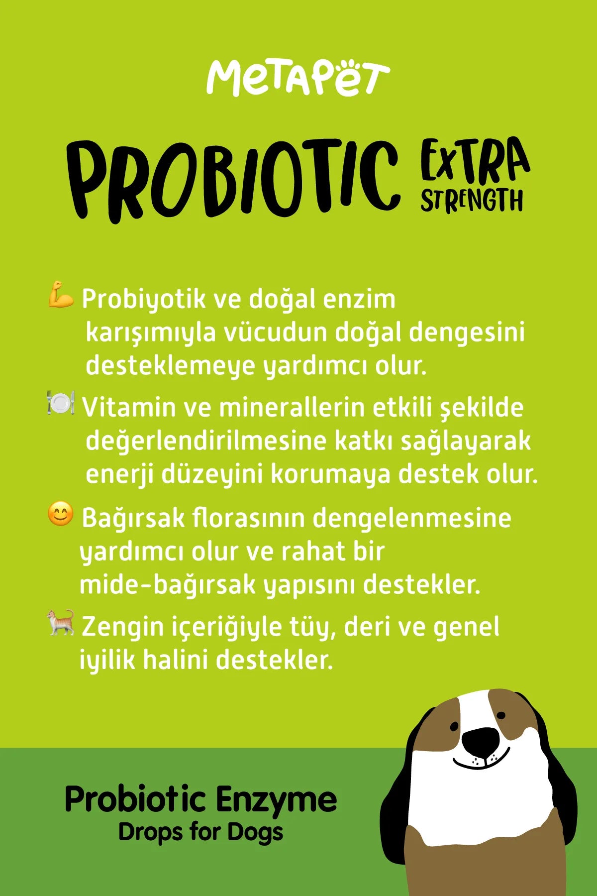 Köpek probiyotik damla ile günlük bağırsak florası desteği