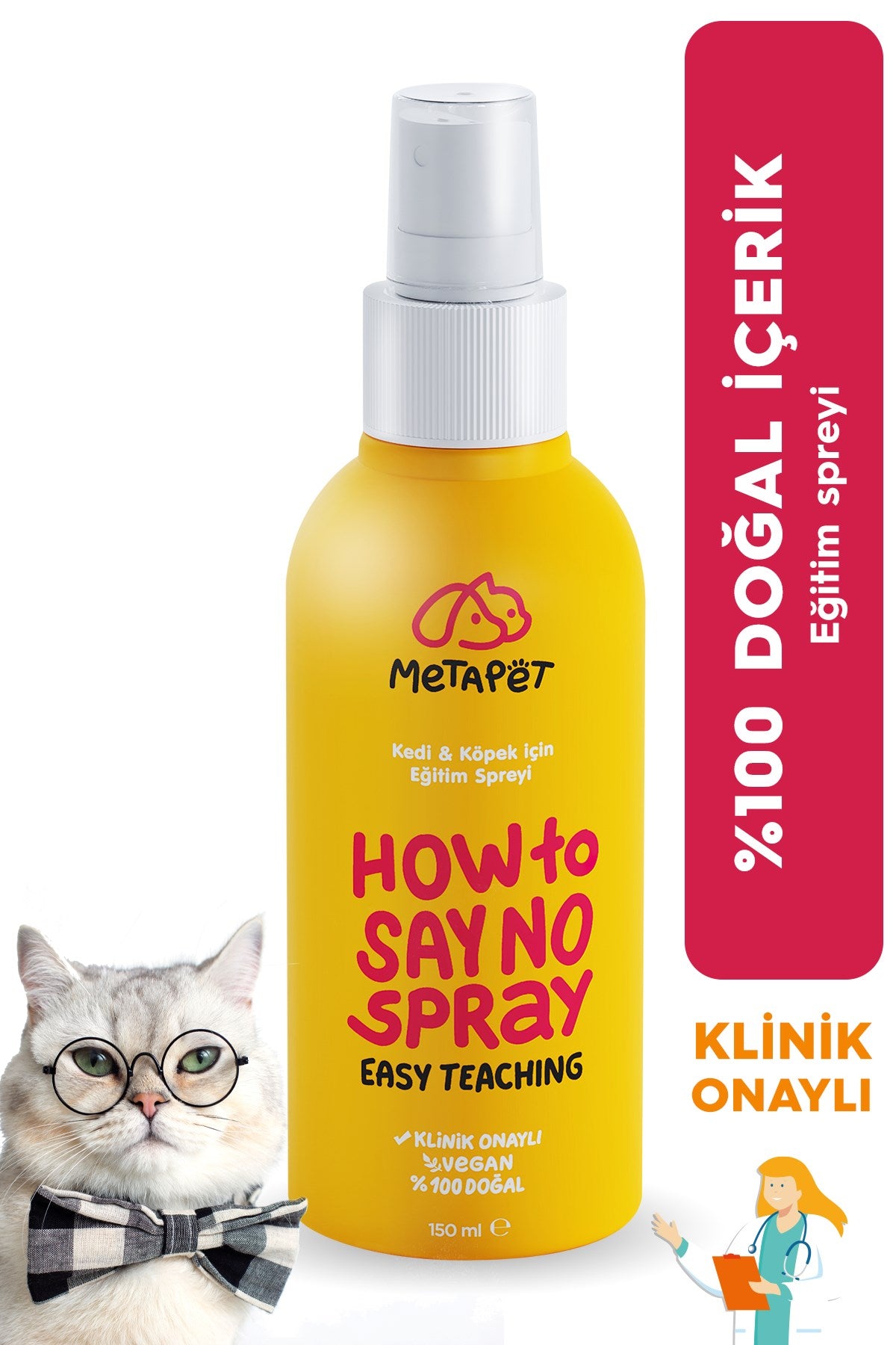 Doğal Kedi ve Köpek Uzaklaştırıcı Eğitim Spreyi