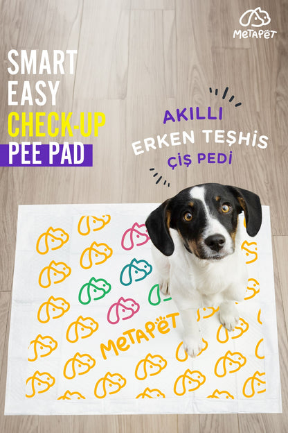 Renk Değiştiren Akıllı Köpek Çiş Pedi, 2 Adet Sağlık Bezi, Erken Teşhis Sağlık Ürünü