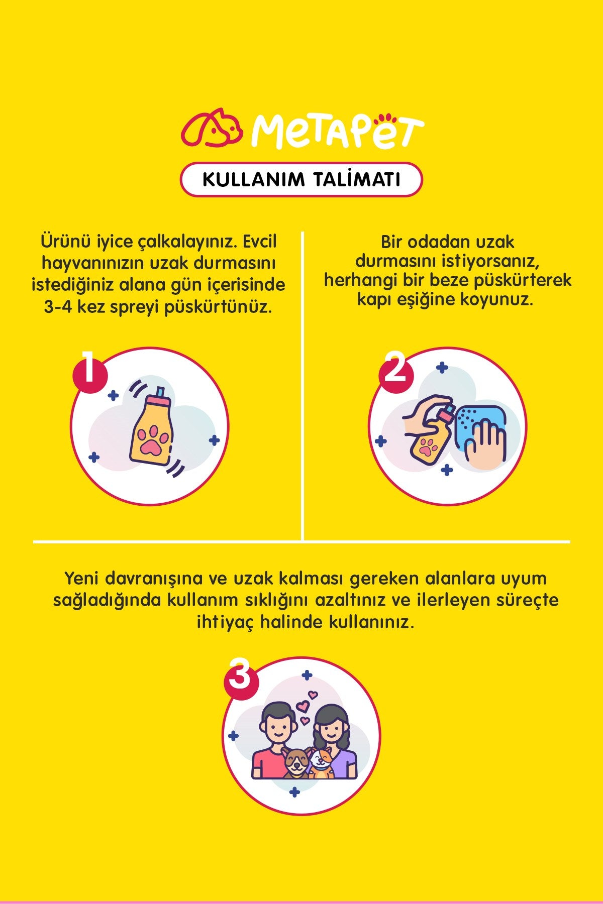 Doğal Kedi ve Köpek Uzaklaştırıcı Eğitim Spreyi