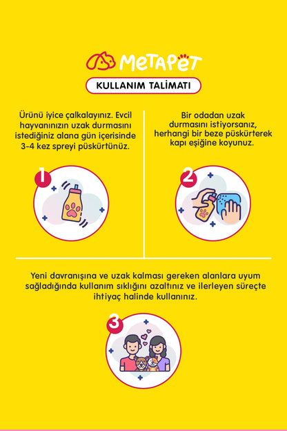 Doğal Kedi ve Köpek Uzaklaştırıcı Eğitim Spreyi