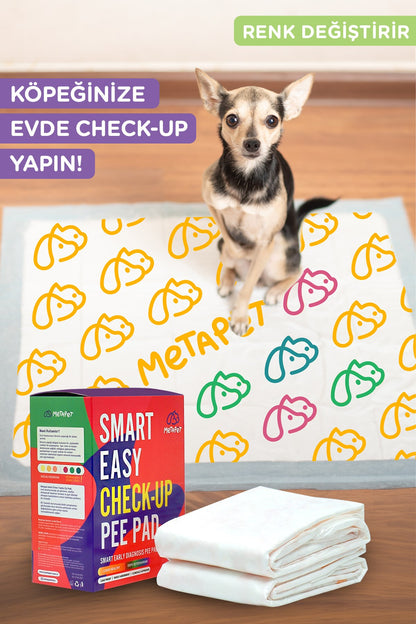 Renk Değiştiren Akıllı Köpek Çiş Pedi, 2 Adet Sağlık Bezi, Erken Teşhis Sağlık Ürünü