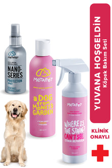 Köpekler Için Bakım Ürünleri Seti, Banyo Şampuanı, Nano Series Bakım Hijyen Sprey, Leke Çıkarıcı